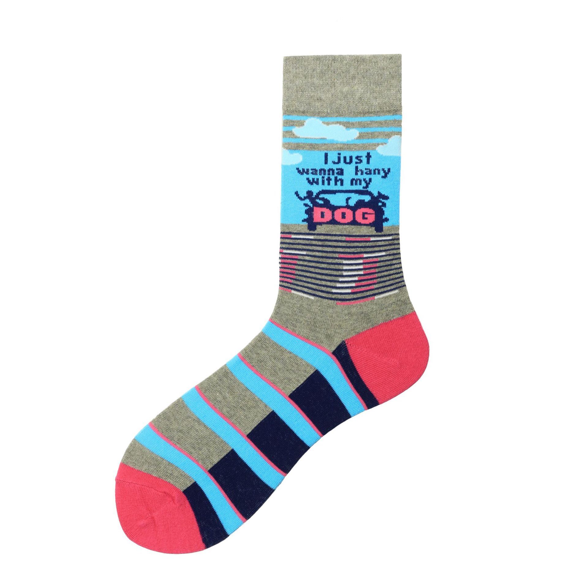 2020 Wave Winter Socks Colorful Abstract Pattern Wind Men Socks